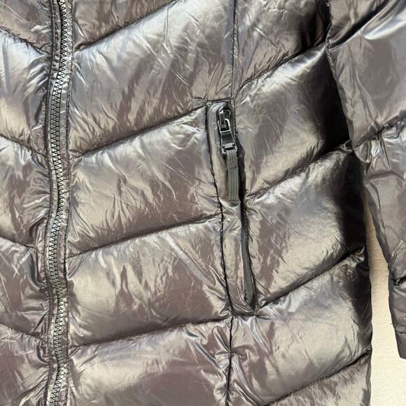 Andrew Marc Puffer Coat Women's L Black 650 Fill Power Down Classic Winter Gear - Picture 4 of 16